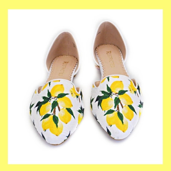 Lemon D'Orsay Flats - Picture 4 of 5
